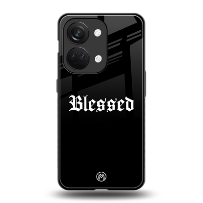 blessed back phone cover | glass case for oneplus nord 3