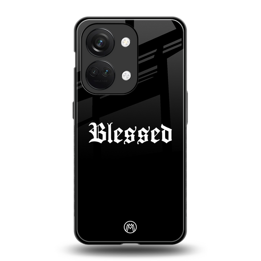blessed back phone cover | glass case for oneplus nord 3