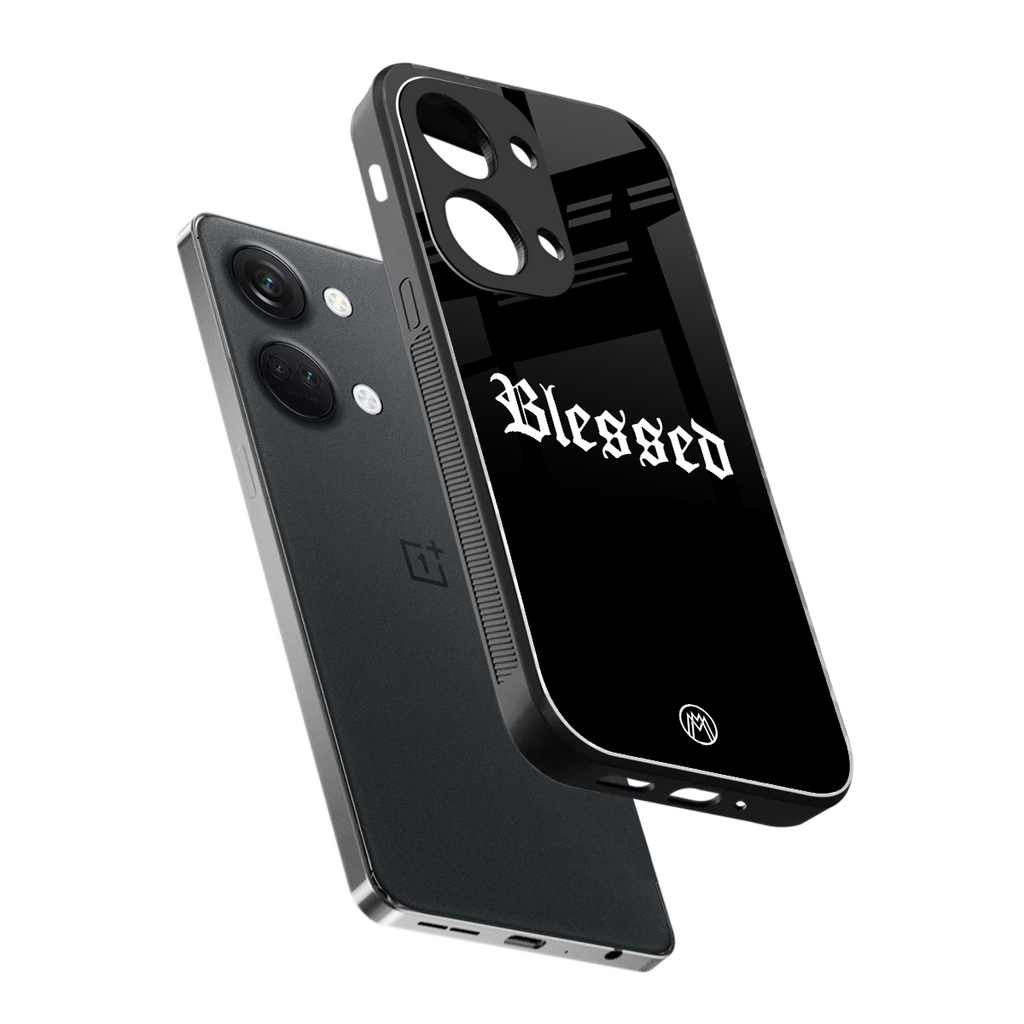 blessed back phone cover | glass case for oneplus nord 3