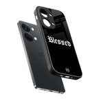 blessed back phone cover | glass case for oneplus nord 3