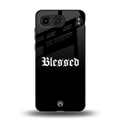 blessed back phone cover | glass case for oneplus nord 4