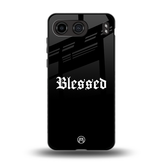 blessed back phone cover | glass case for oneplus nord 4