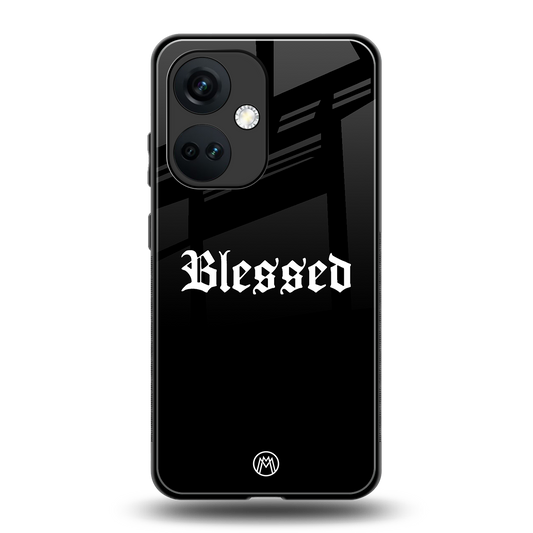 blessed back phone cover | glass case for oneplus nord ce 3