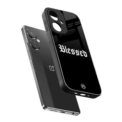 blessed back phone cover | glass case for oneplus nord ce 3