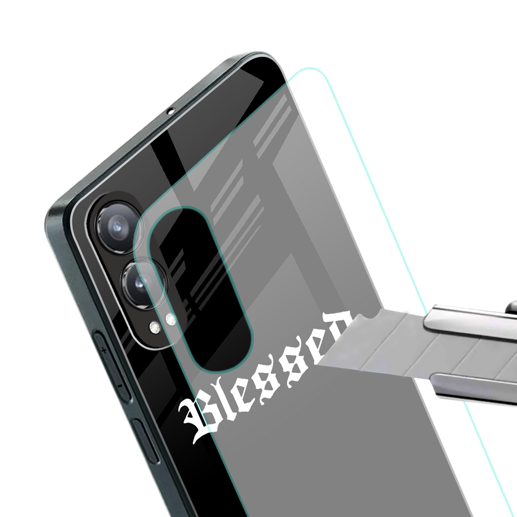 blessed back phone cover | glass case for oneplus nord ce 4 lite