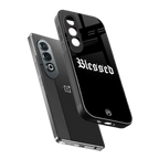 blessed back phone cover | glass case for oneplus nord ce 4