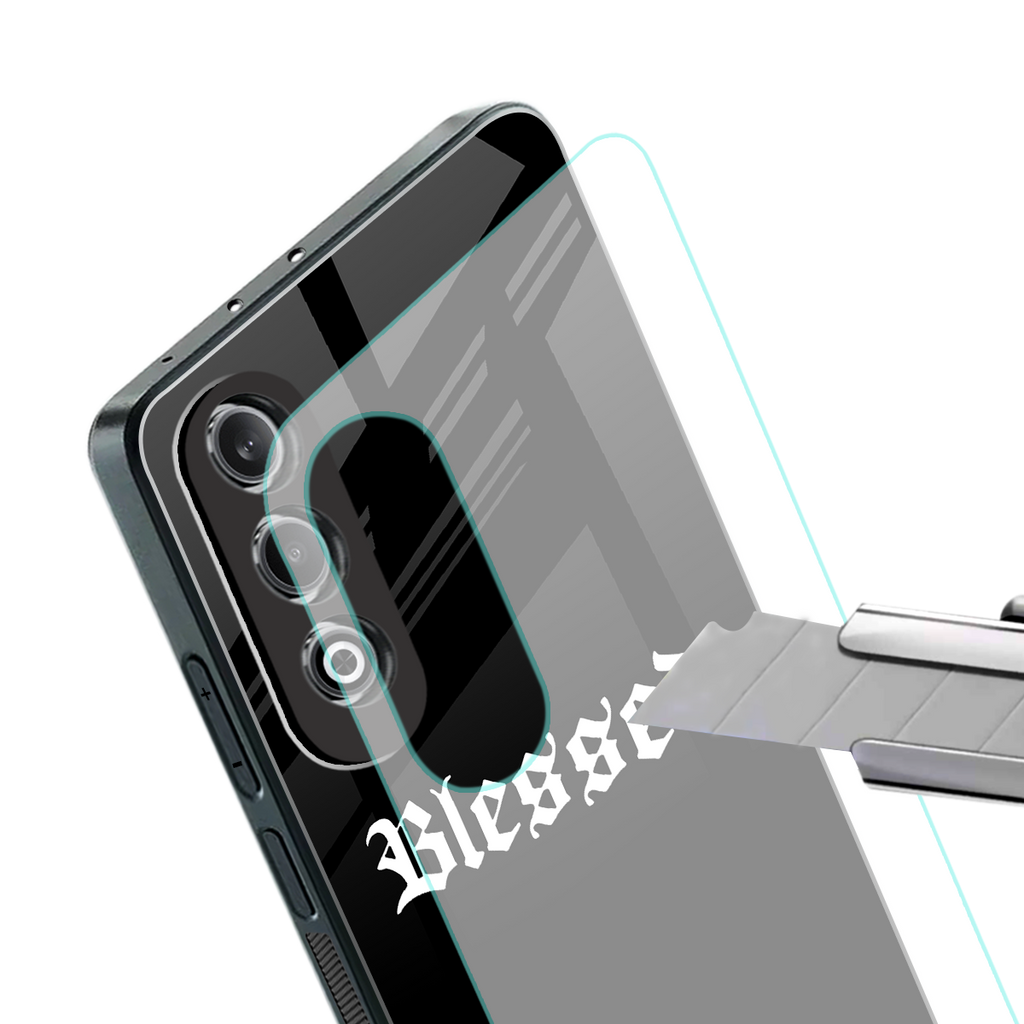 blessed back phone cover | glass case for oneplus nord ce 4