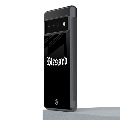 blessed back phone cover | glass case for google pixel 6 pro