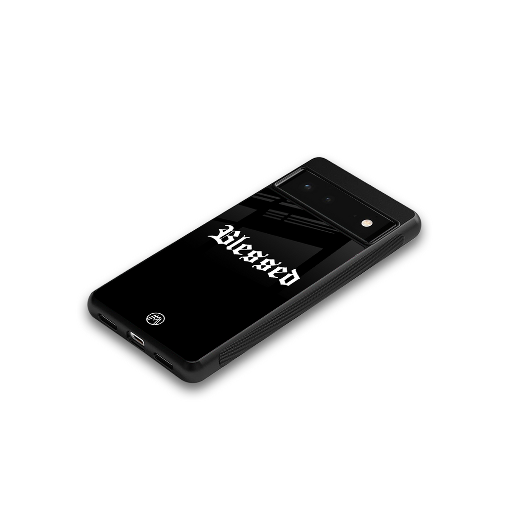 blessed back phone cover | glass case for google pixel 6