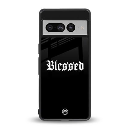 blessed back phone cover | glass case for google pixel 7 pro