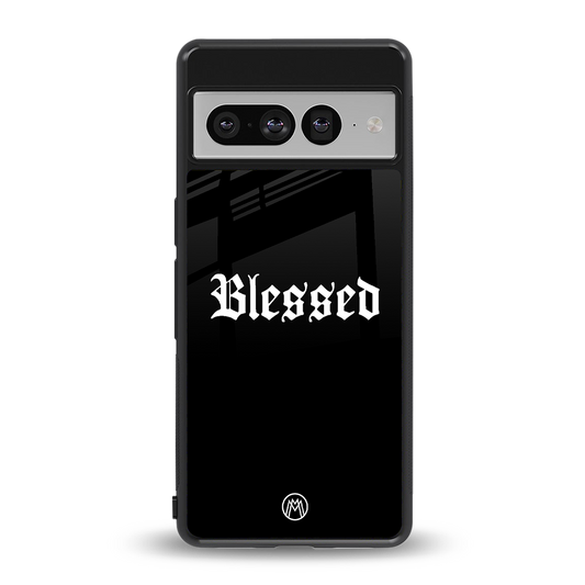blessed back phone cover | glass case for google pixel 7 pro