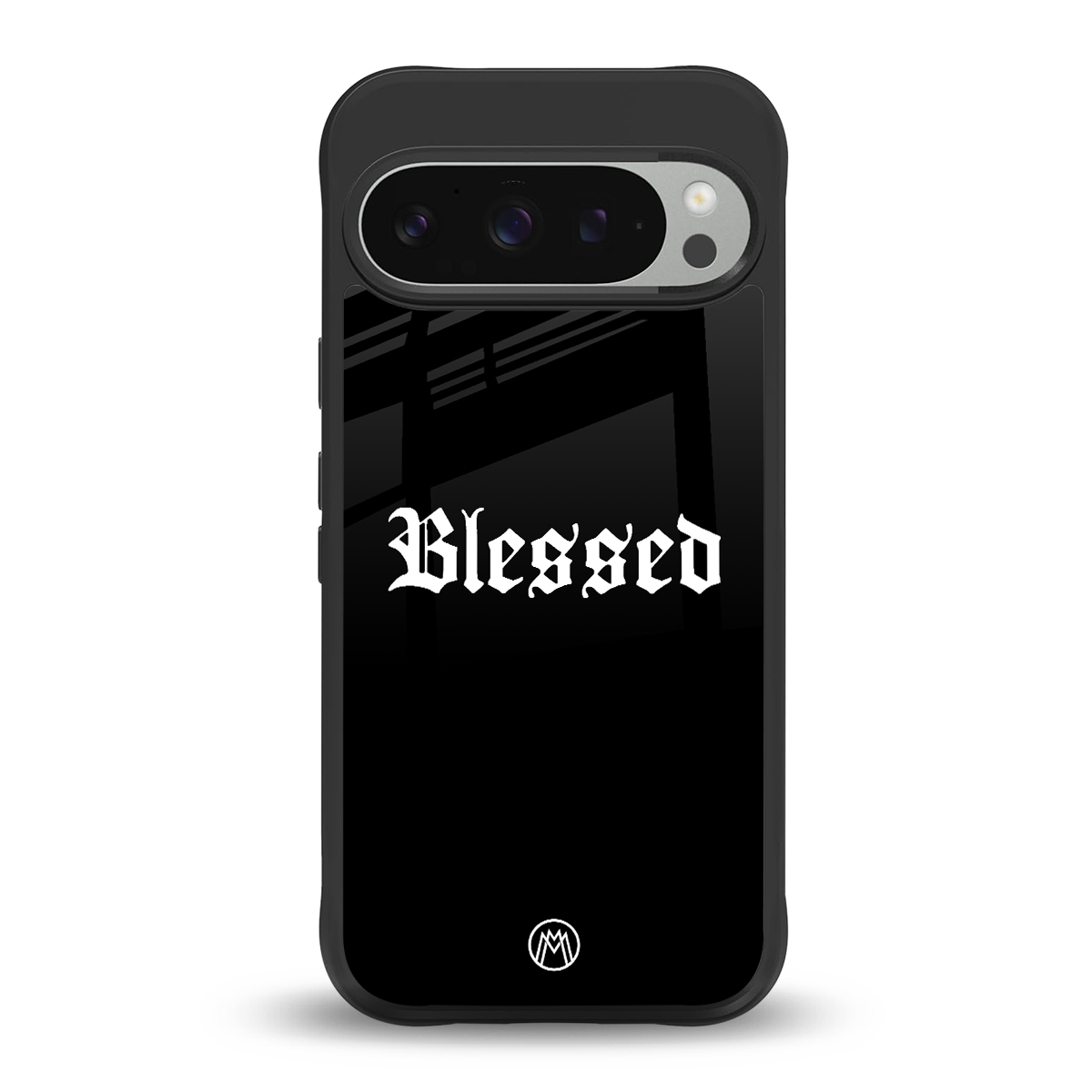 blessed back phone cover | glass case for google pixel 9 pro xl
