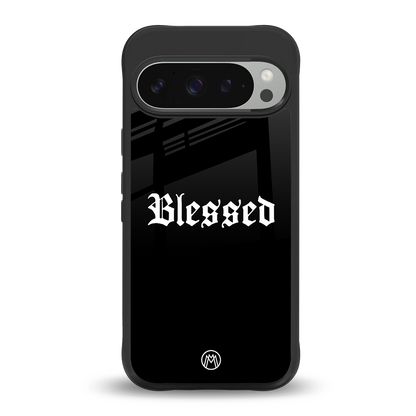 blessed back phone cover | glass case for google pixel 9 pro xl