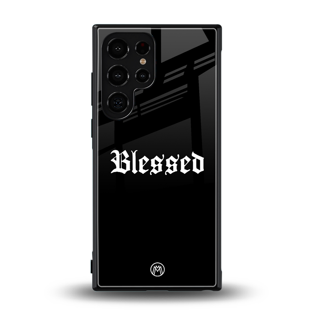 blessed back phone cover | glass case for samsung galaxy s24 ultra