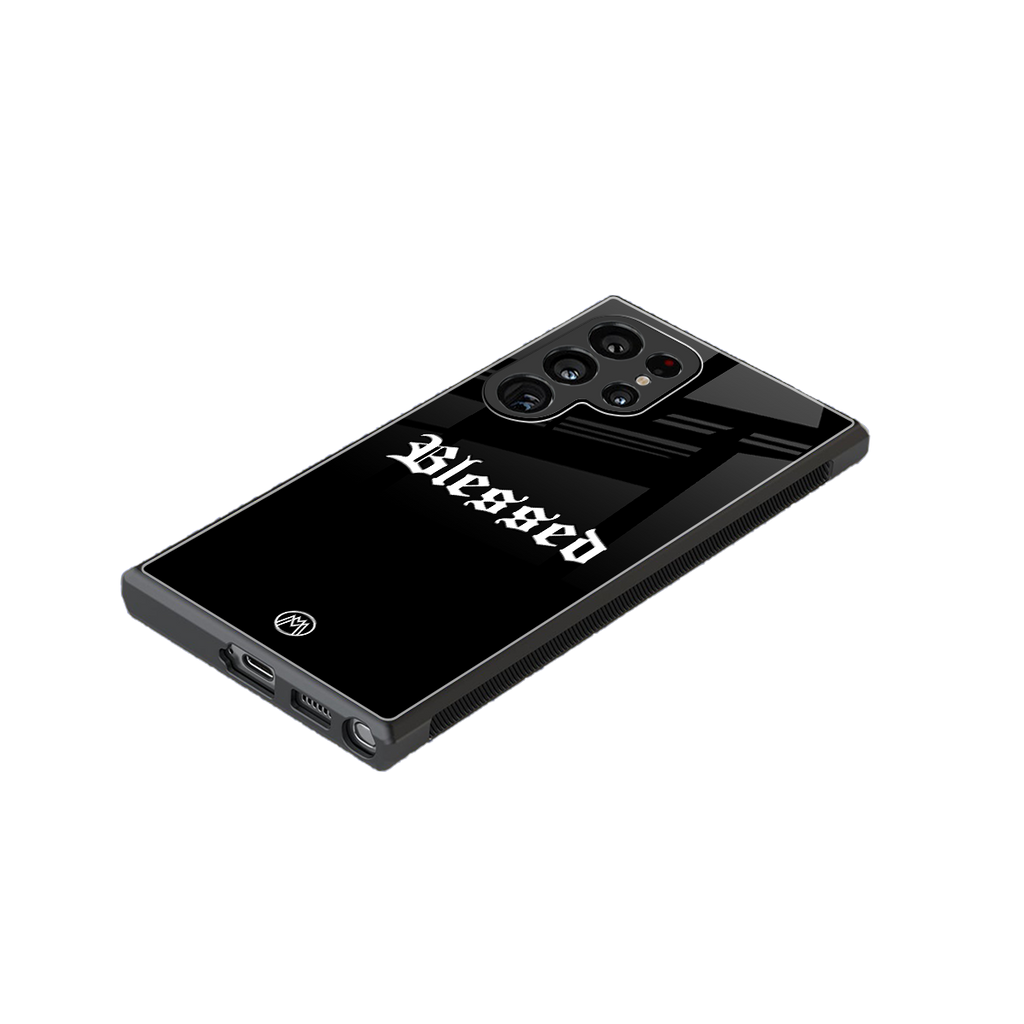 blessed back phone cover | glass case for samsung galaxy s24 ultra