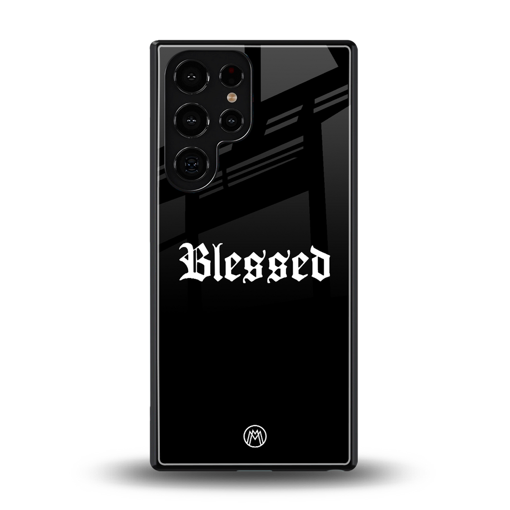 blessed back phone cover | glass case for samsung galaxy s25 ultra