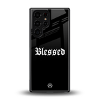 blessed back phone cover | glass case for samsung galaxy s25 ultra