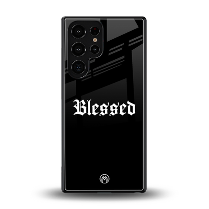blessed back phone cover | glass case for samsung galaxy s25 ultra