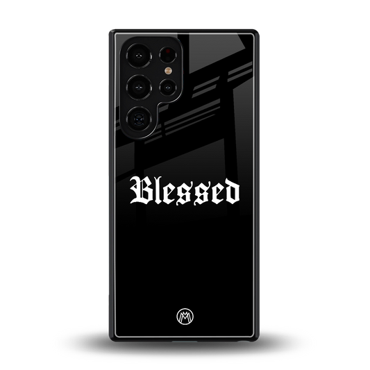 blessed back phone cover | glass case for samsung galaxy s25 ultra