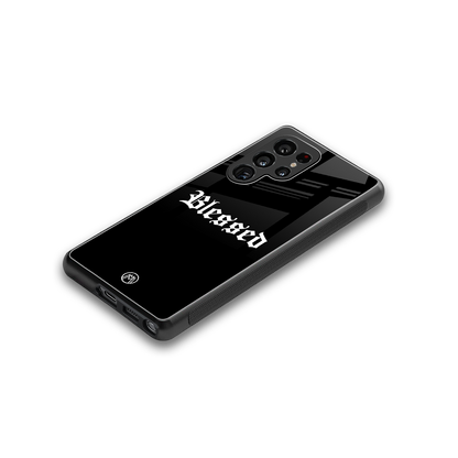 blessed back phone cover | glass case for samsung galaxy s25 ultra