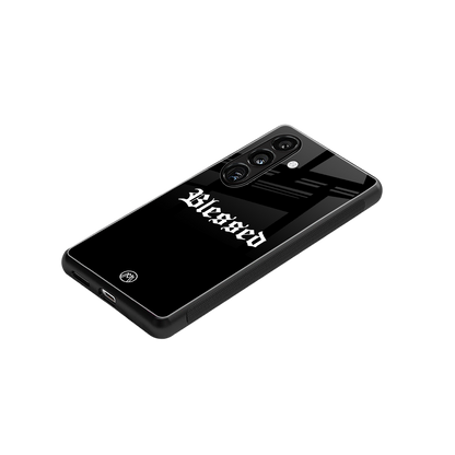 blessed back phone cover | glass case for samsung galaxy s24 plus