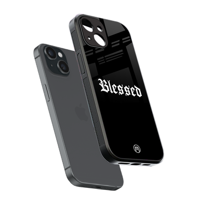 blessed back phone cover | glass case for iphone 14
