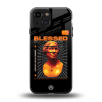 blessing back phone cover | glass case for iphone 13 mini