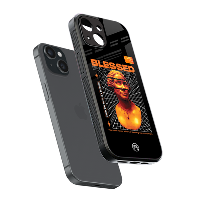 blessing back phone cover | glass case for iphone 13 mini
