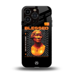 blessing back phone cover | glass case for iphone 13 pro