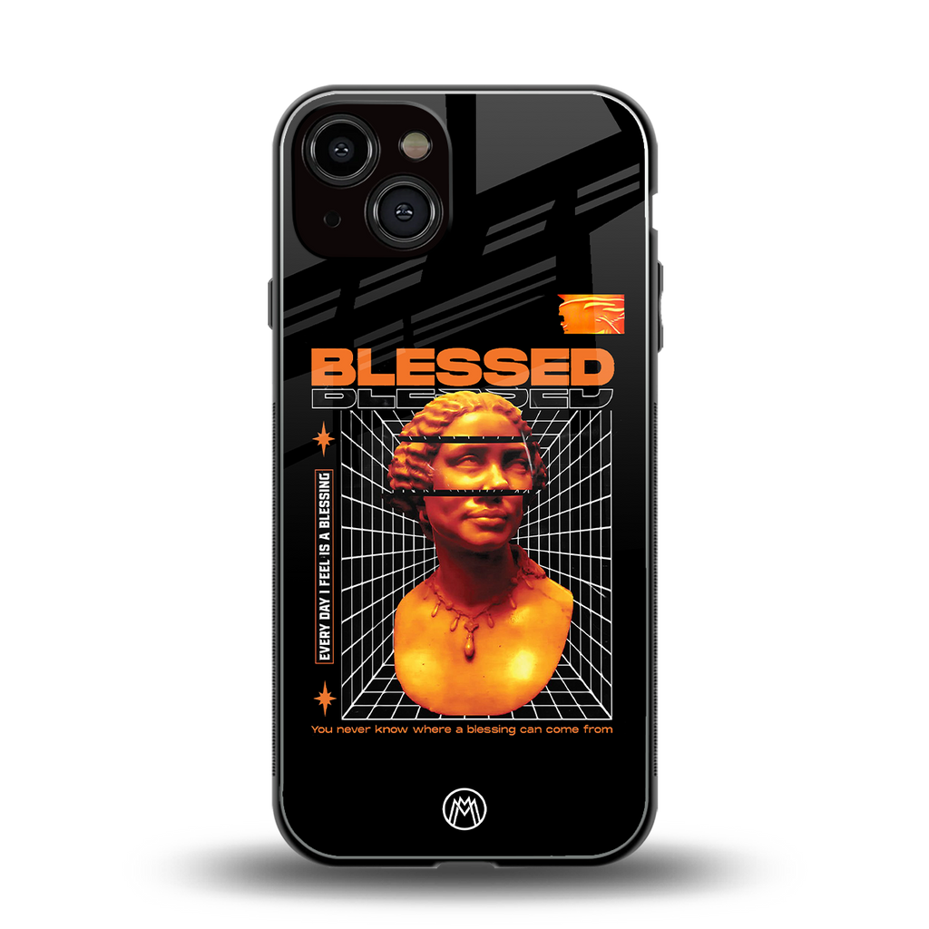 blessing back phone cover | glass case for iphone 13