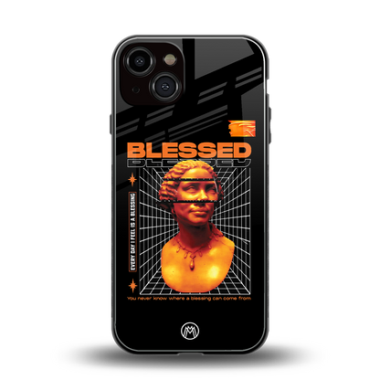 blessing back phone cover | glass case for iphone 13
