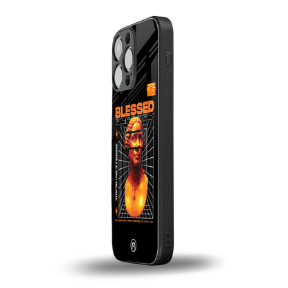 blessing back phone cover | glass case for iphone 14 pro max