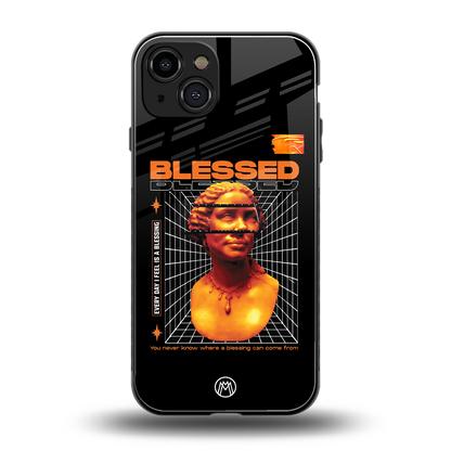 blessing back phone cover | glass case for iphone 15
