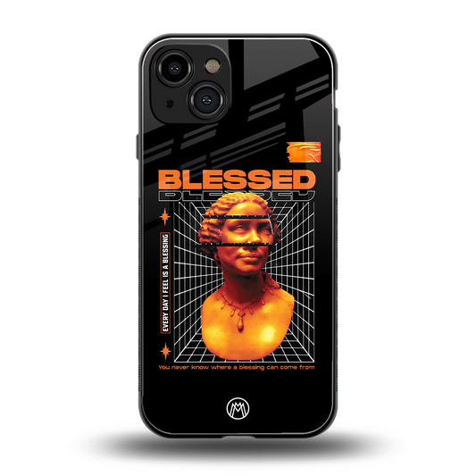 blessing back phone cover | glass case for iphone 15