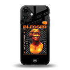blessing back phone cover | glass case for iphone 16 plus