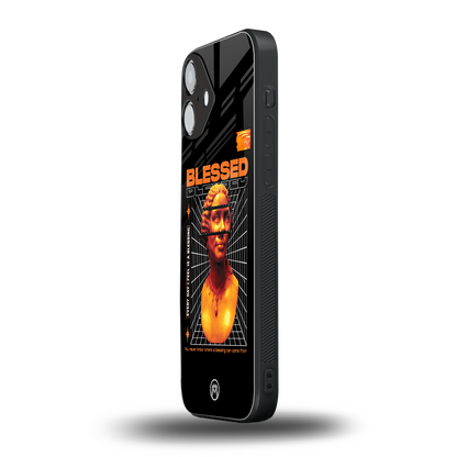 blessing back phone cover | glass case for iphone 16 plus