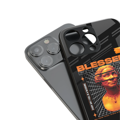 blessing back phone cover | glass case for iphone 13 pro max