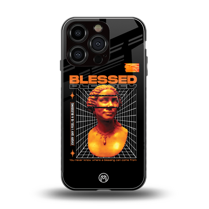 blessing back phone cover | glass case for iphone 16 pro
