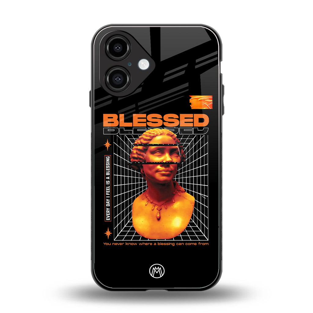 blessing back phone cover | glass case for iphone 16