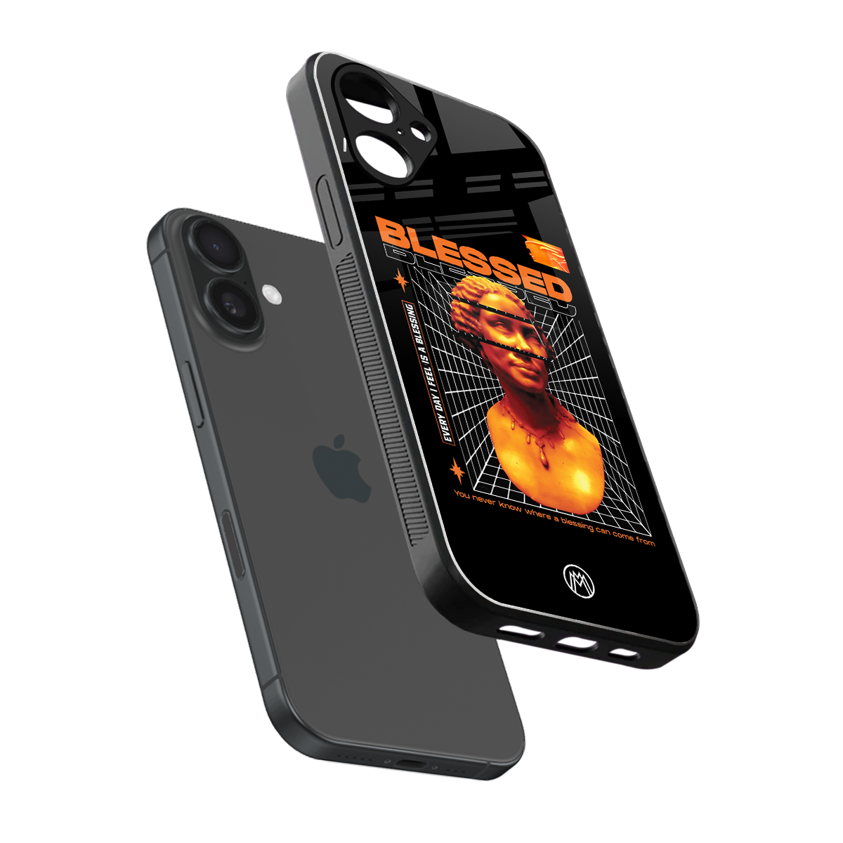 blessing back phone cover | glass case for iphone 16