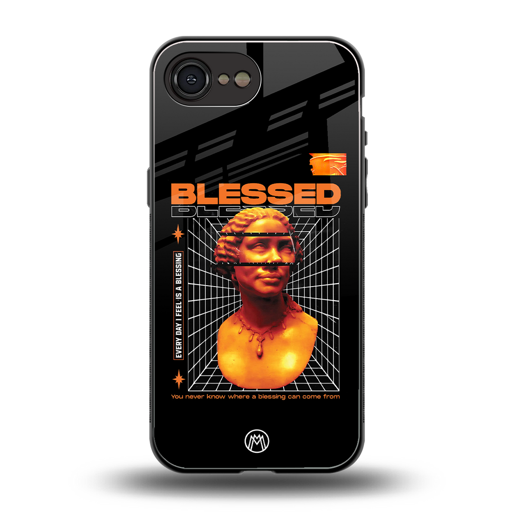 blessing back phone cover | glass case for iphone 16e