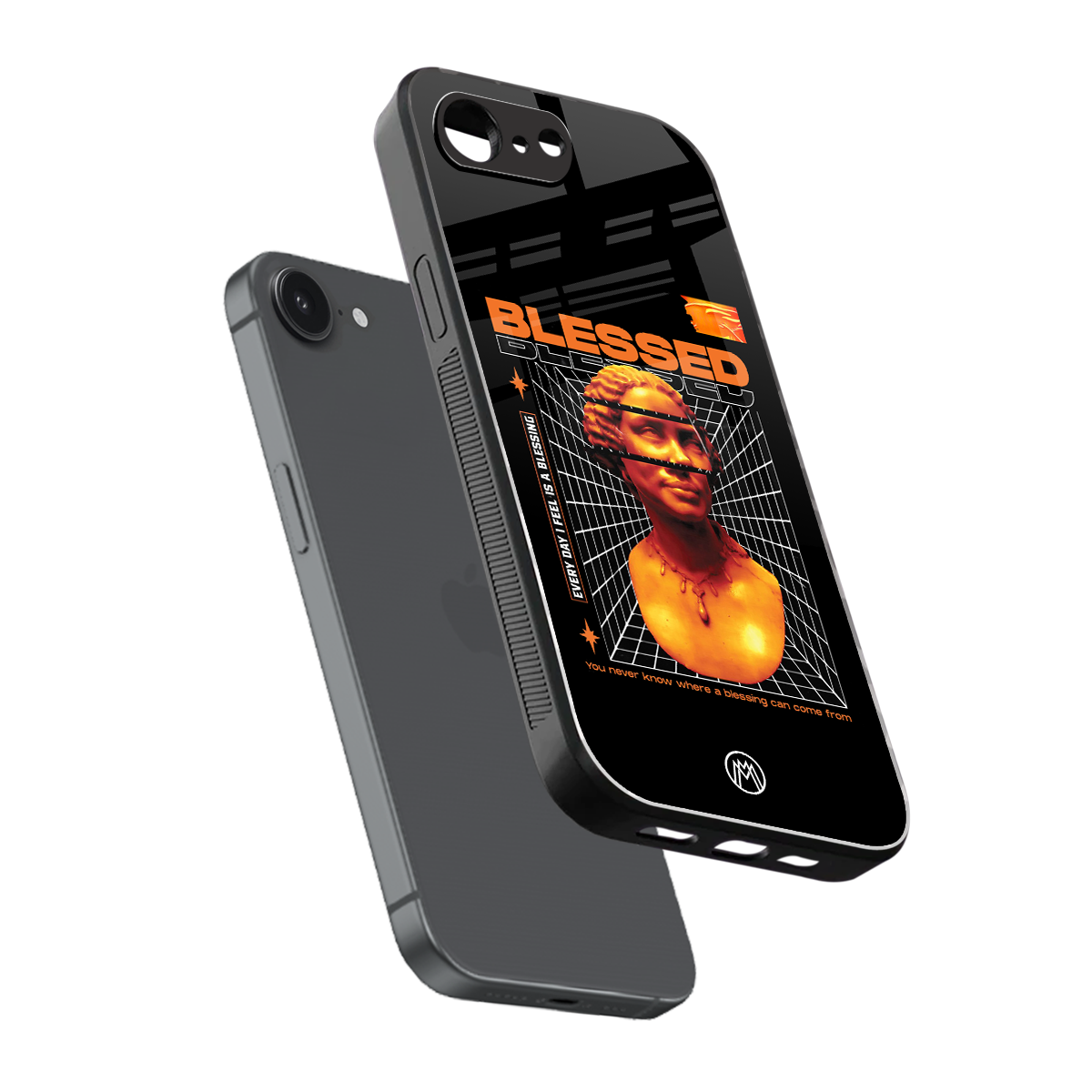 blessing back phone cover | glass case for iphone 16e