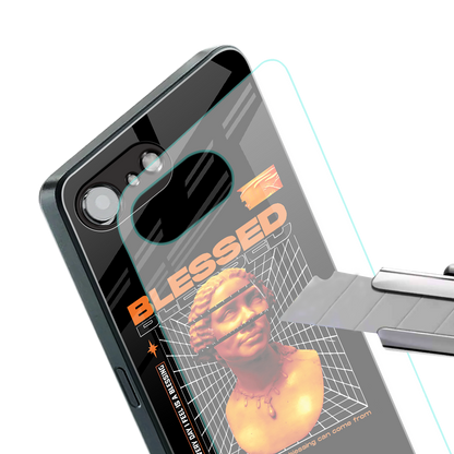 blessing back phone cover | glass case for iphone 16e