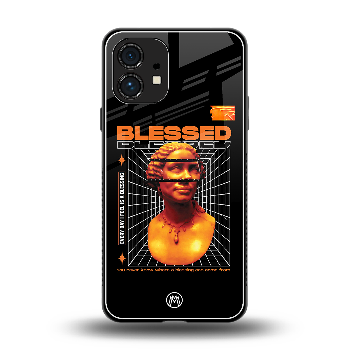 blessing back phone cover | glass case for nothing phone 1