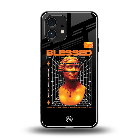 blessing back phone cover | glass case for nothing phone 1