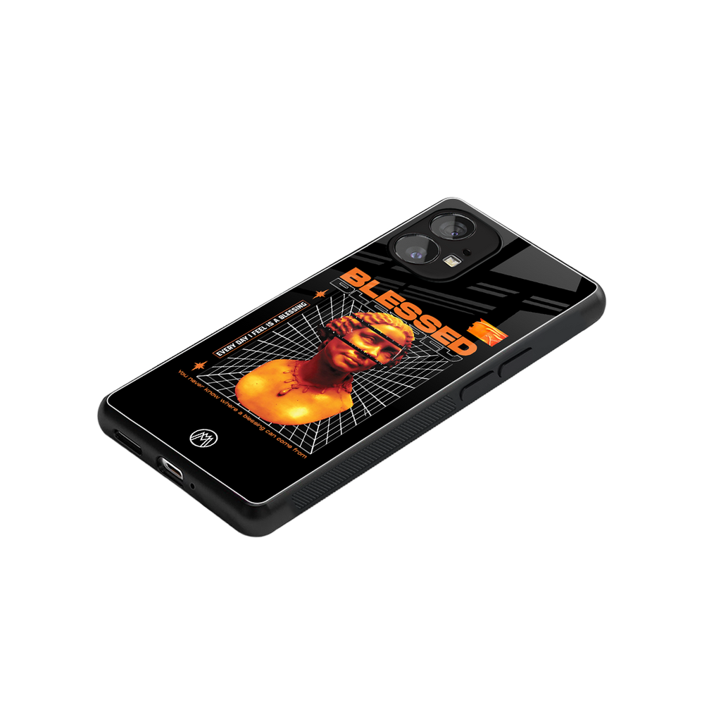 blessing back phone cover | glass case for nothing phone 1