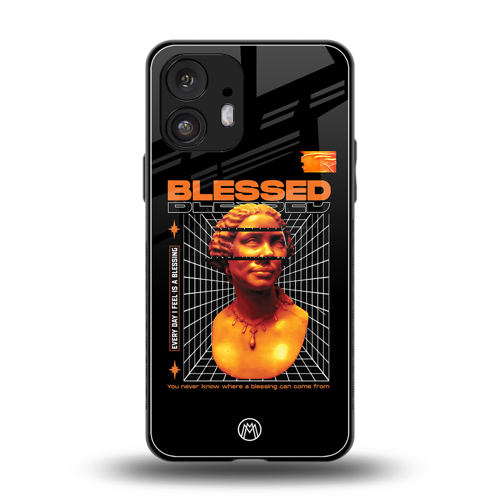 blessing back phone cover | glass case for nothing phone 2