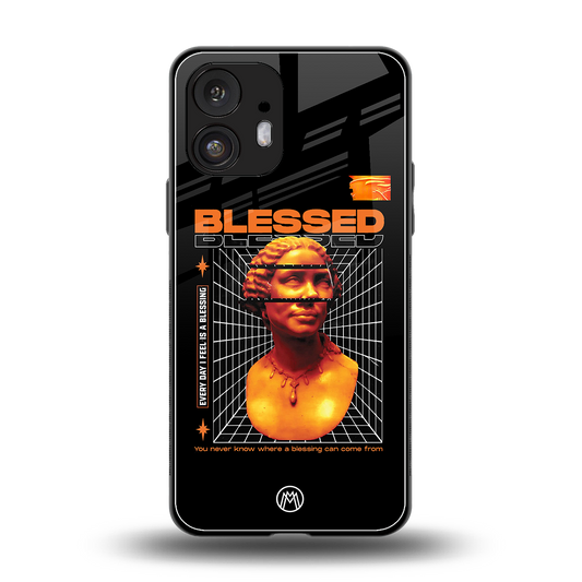blessing back phone cover | glass case for nothing phone 2