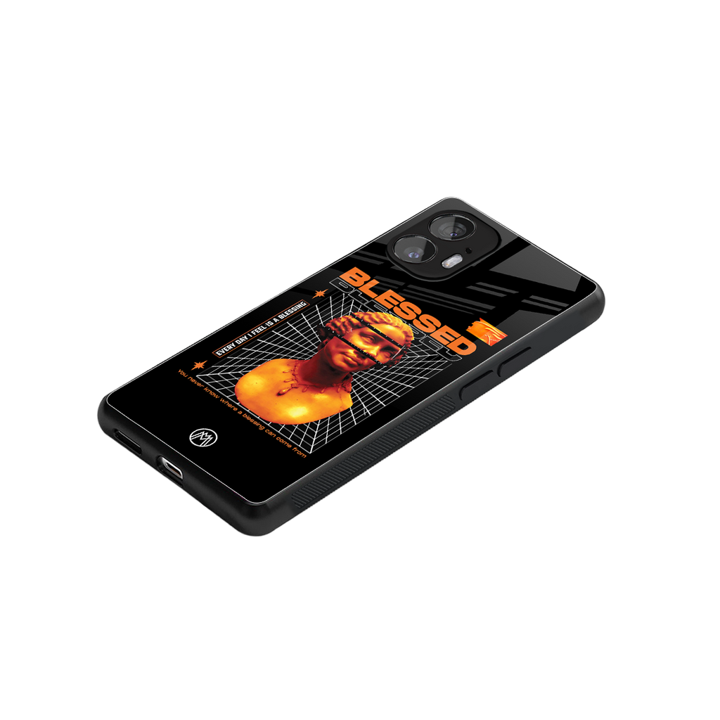 blessing back phone cover | glass case for nothing phone 2