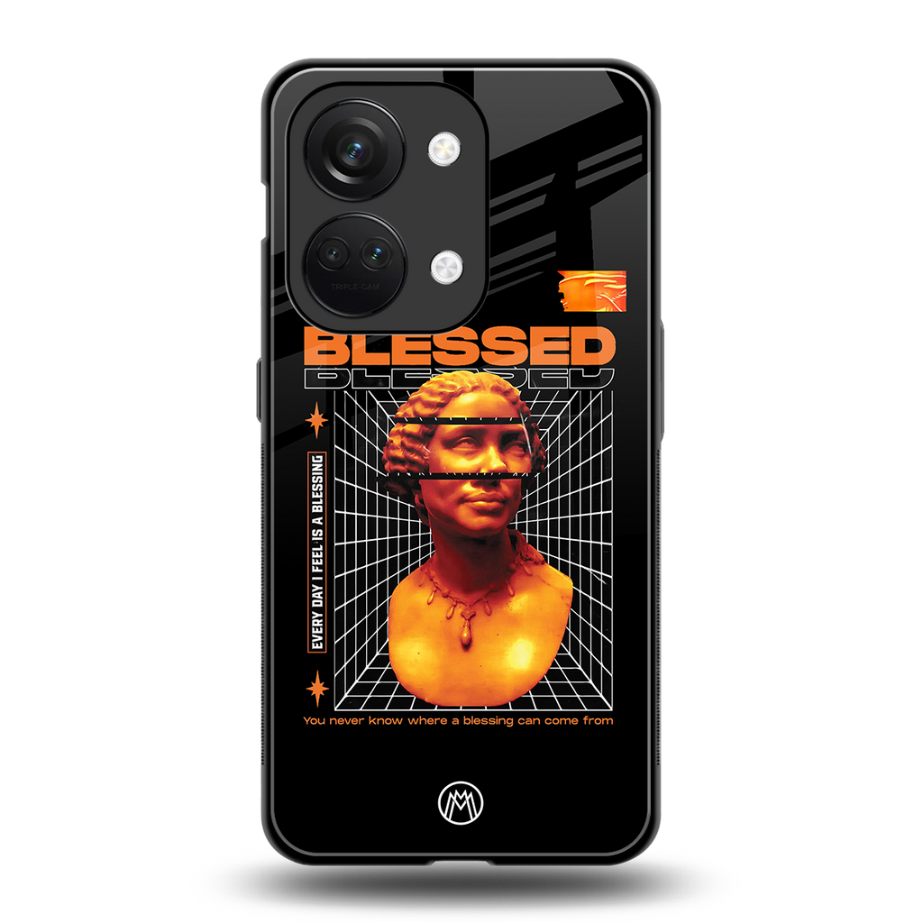 blessing back phone cover | glass case for oneplus nord 3